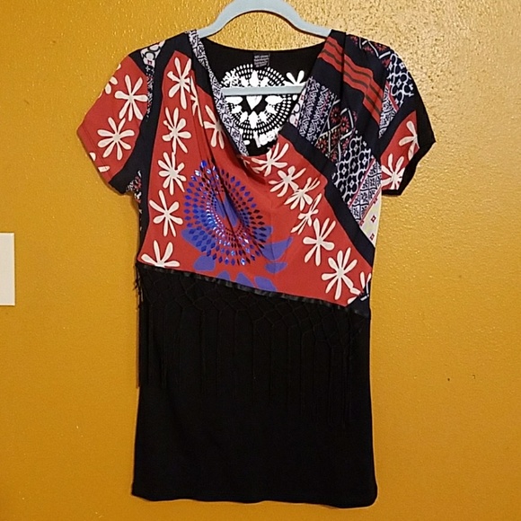 Desigual Tops - Desigual Top With Fringe